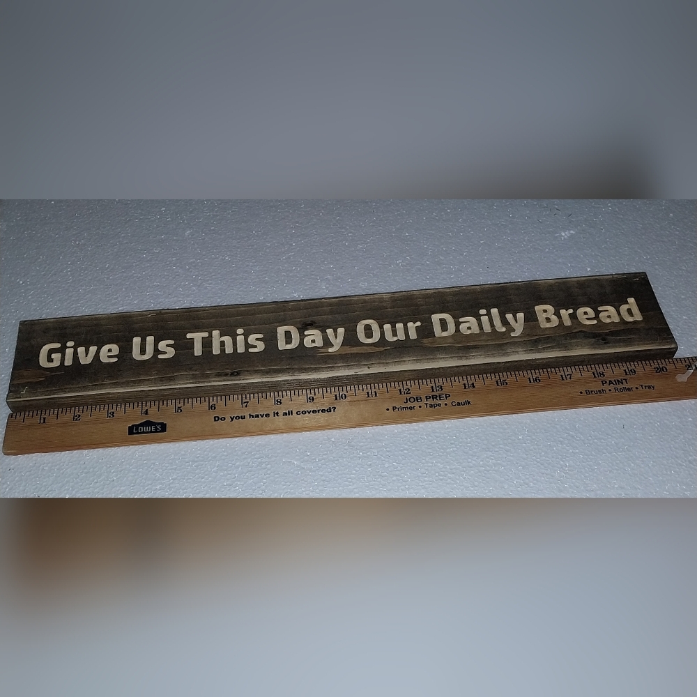 Homemade Reclaimed Wood Sign with CNC engraving